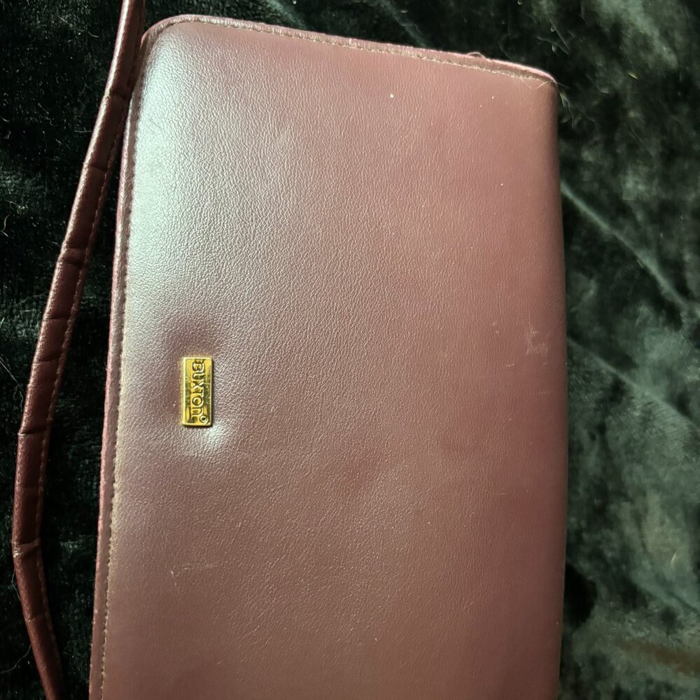 Maroon Buxton Cross-body Purse/Clutch